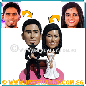 Custom 3D Sweet Wedding Couple Figurines